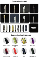Tube de mascara en verre transparent vide écologique avec bouchon en bambou naturel, emballage cosmétique, conteneur de sérum pour cils de 10 ml