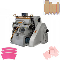 Machine de découpe à plat hydraulique automatique à coque, pour cartes, autocollants, cuir, carton, boîtes en papier, avec fonctions de rainurage et de découpe