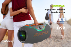 HOPESTAR 200 Вт A6club наружная Водонепроницаемая беспроводная <span class=keywords><strong>Bluetooth</strong></span>-Колонка домашний театр USB TF Домашняя вечеринка караоке большой звук с микрофоном - Product Image 4