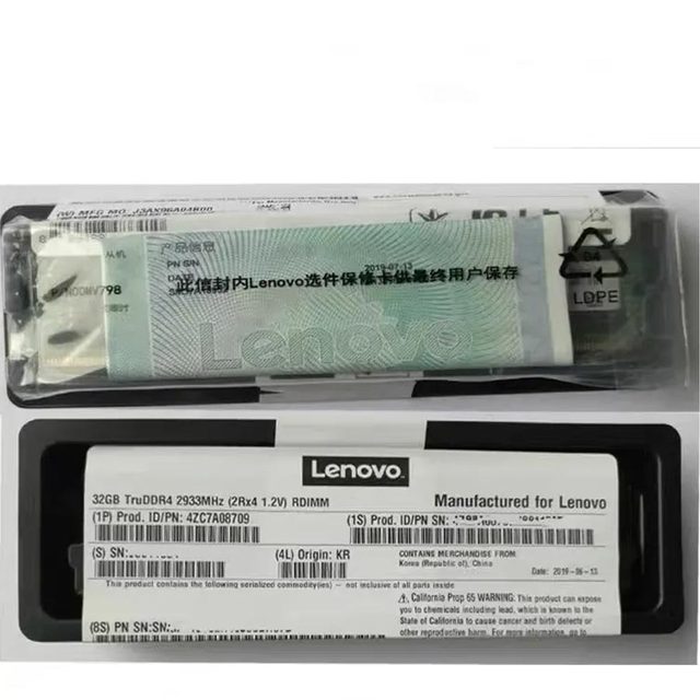 Lenovos SR550 SR650 SR850 SR860 Server Memory 32GB DDR4 2666 ECC REG in Stock