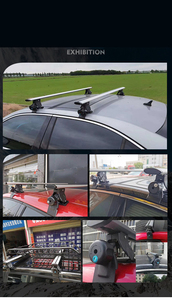 <strong>Universal</strong> Exterior Accessories Roof Top Cross bar Aluminum Alloy Roof <strong>Racks</strong> Roof <strong>Rail</strong> Black and Silver Color