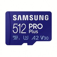 Tarjeta de Memoria SD de Alta Velocidad para SAMSUNG Pro Plus 128GB 256GB 512GB, Tarjeta SD U3 A2 V30 Clase 10, Tarjeta TF con Adaptador SD