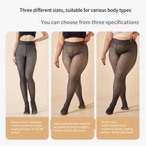 Abbigliamento esterno transfrontaliero in poliestere effetto velato, autunno/inverno, <span class=keywords><strong>taglie</strong></span> forti, con cuciture, foderato in pile, da donna, stile hostess - Product Image 2