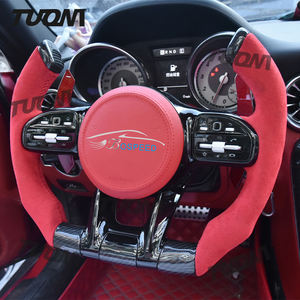 Pour <span class=keywords><strong>Mercedes</strong></span> Benz A C E S G Classe C63 A45 E43 S63 G500 G55 W205 W223 W213 AM-G GT En Fiber De Carbone <span class=keywords><strong>F1</strong></span> <span class=keywords><strong>Volant</strong></span> - Product Image 6