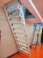 Escalier électrique flottant pour la maison, pliable, télescopique, invisible, en aluminium, pour intérieur