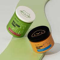Emballage en gros pour aliments pour animaux de compagnie, pot vide en plastique pour friandises pour chats et chiens, conteneur de stockage avec impression de logo personnalisé