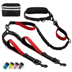 Çok Fonksiyonlu İki Köpek İçin Yansıtıcı Geri Çekilebilir Evcil Hayvan Tasması, Koşmak İçin Eller Serbest Köpek Tasması - Product Image 3