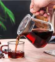 Vente en gros de cafetière en verre transparent Pot de partage infusé à la main Tasse à filtre à café domestique