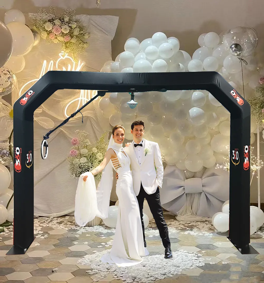Automatic Rotating Overhead 360 Photo Booth Selfie Top Spinner 360 Overhead Photo Booth Party Supplies Sky 360 Photo Booth