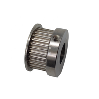 Poulie synchrone en acier au carbone usinée CNC de précision avec alésage progressif
