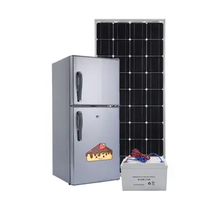 118L 12/24 볼트 태양 전원 dc 냉장고 배터리 전원 냉장고 태양 전지 패널