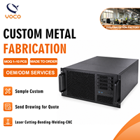 Fabrikasi Lembaran Logam OEM Kustom, Pemotongan Laser Baja Gulung Dingin, Pembengkokan untuk Chassis Server Workstation AI 4U