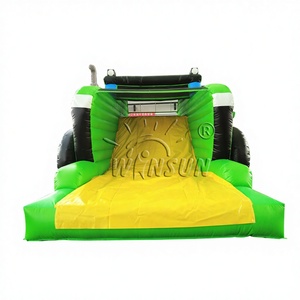 Winsun - Pista de Obstáculos Inflable con Forma de Tractor de 17 m, Juegos Deportivos, PVC Ignífugo e Impermeable, Fácil de Instalar, Certificado CE, Sin Plomo - Product Image 1