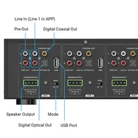 HA400 Amplificateur 4 zones Airplay Équipement audio RJ45 Diffusion de musique locale Multizone Smart Home Audio Amplificateur intégré