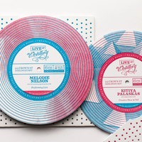 Gran oferta, impresión en relieve personalizada, regalo de agradecimiento, papel de grabación, tarjeta de felicitación para la tarjeta de amor Record
