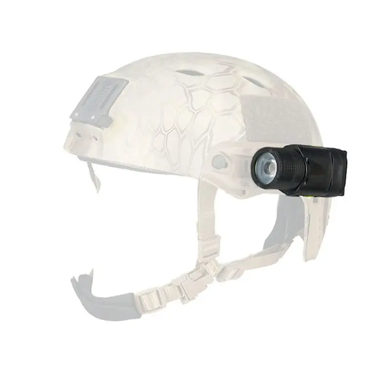 싼 가격 헬멧 마운트 광학 220 루멘 손전등 맞는 21.2mm 기지 캠핑 및 야외 스포츠 15-0018