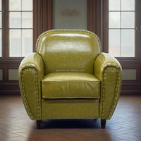 Chaise en cuir personnalisée de style américain pour salon à cigares et salle de séjour par Furniture Factory