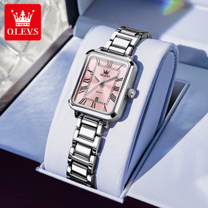 <span class=keywords><strong>Reloj</strong></span> de Negocios para <span class=keywords><strong>Mujer</strong></span> OLEVS 5641, Elegante, Cuadrado <span class=keywords><strong>Pequeño</strong></span>, Correa de Acero Inoxidable, Resistente al Agua 30M, <span class=keywords><strong>Reloj</strong></span> Inteligente de Cuarzo - Product Image 3