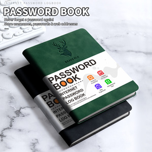 Carnet de notes A6 en similicuir PU de qualité supérieure, 120 pages, pour mots de passe, adresses et numéros de téléphone, en stock, en gros et à prix abordable - Product Image 2