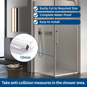 <span class=keywords><strong>Junta</strong></span> de sellado inferior para puerta de vidrio de <span class=keywords><strong>baño</strong></span>, tira impermeable para el clima, pantalla de vidrio transparente de plástico, sello para puerta de ducha, tira magnética - Product Image 3