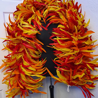 Boas en plumes de coq colorées Samba de 350 g, 2 m, 3 m, 3,5 m pour le carnaval, les festivals, les fêtes, les spectacles de danse et la décoration