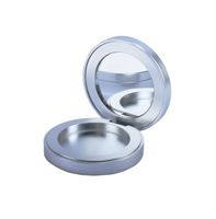 Boîte cosmétique magnétique vide de 42 mm, couleur unie, emballage plastique pour fard à paupières et illuminateur