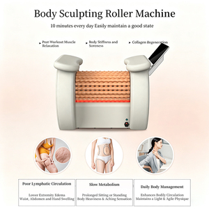 Machine de massage à rouleaux professionnelle avec écran tactile, réduction de la cellulite, drainage lymphatique, remodelage corporel - Product Image 2
