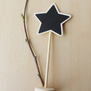 Precio barato Escuela Oficina Decoraciones Adornos de madera Pizarras Signos Mensaje DIY Madera Mini Pizarra - Product Image 2