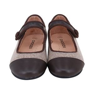 حذاء بناتي مصنوع يدويًا من جلد طبيعي من chozii, حذاء بناتي من جلد طبيعي عالي الجودة مصنوع يدويًا من جلد صوفي لفصل الشتاء - Product Image 3