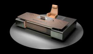Escritorio Ejecutivo de Madera Moderno y Duradero Personalizado, Escritorio de Oficina de Lujo de Alta Gama para Directores y Gerentes, Ecológico para Edificios de Oficinas - Product Image 2