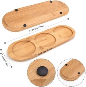 Juego de Frascos de Vidrio para Especias de 300 ml con Tapa de Bambú y Bandeja de Bambú, en Oferta - Product Image 5