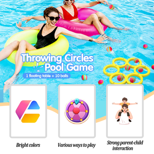 Ensemble de jouets aquatiques pour <span class=keywords><strong>piscine</strong></span> flottante Divertissement sportif pour adolescents Adultes Jeux de <span class=keywords><strong>piscine</strong></span> amusants en famille Balles flottantes Sports divertissants - Product Image 4
