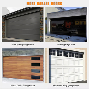PU Foam Insulated Residential Automatic Sandwich Garage Door with Windows Outdoor Entry Finished Surface Fire Prevention - Product Image 4