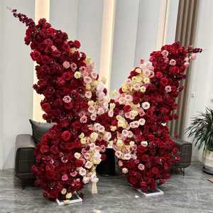 Artificial <b>Butterfly</b> 3D Flower Wall Backdrop Wedding <b>Decoration</b> <b>Butterfly</b> Floral Wall Panel Event <b>Party</b> Photo Booth Background - Product Image 2