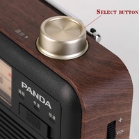 Radio Internet portable vintage PANDA rétro en plastique imitation bois, AM/FM/3 bandes SW, rechargeable, pour la maison, livraison directe d'usine