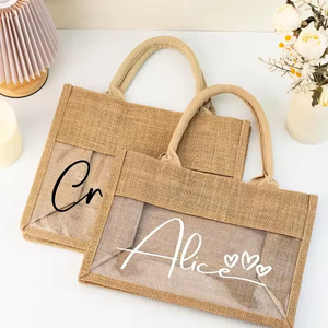 Bolsa de Yute Plegable y Reutilizable, Ligera, para Compras Diarias, Regalos Promocionales, Playa y Salidas - Product Image 1