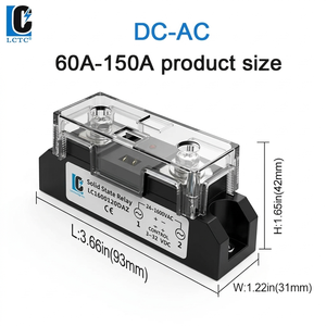 Relais à semi-conducteurs LCTC, relais haute puissance monophasé 120A, SSR industriel DC vers AC, AC vers AC, 24-1600VAC, miniature, bonne qualité - Product Image 3