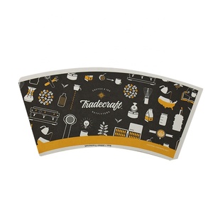 Tazas de papel desechables de fábrica, espressofan de papel aislado para bebidas calientes, ventilador de vasos de papel <span class=keywords><strong>enso</strong></span> - Product Image 1
