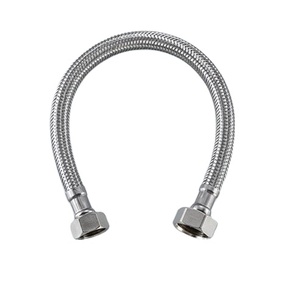 Manguera Metálica Flexible de Acero Inoxidable Estilo Europeo y Americano, Recubierta de Níquel, con <span class=keywords><strong>Tubo</strong></span> Interior de EPDM para Inodoro - Product Image 1