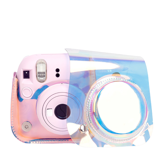 Wholesale PVC Transparent Fashionable Durable Camera Bag for Fujifilm Instax Mini 12 Laser Digital Storage Solution Video