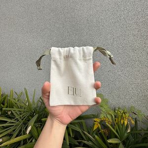 Wholesale Factory Price 100% Organic Fabric <b>Drawstring</b> Dust Bag Small Canvas Cotton <b>Pouch</b> - Product Image 4
