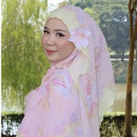 Écharpe longue en mousseline de soie brodée et imprimée, douce et polyvalente, foulard Tudung pour femmes malaisiennes, directement de l'usine