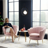 Canapés paresseux or nordique chaise en velours simple luxe rembourré moderne maison sectionals ensemble meubles salon canapés
