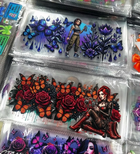 Transferts personnalisés pour gobelets en silicone durable, résistants aux UV, double face, avec motif de dessin animé - Product Image 3