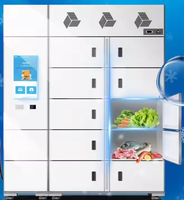 Casier réfrigéré intelligent congelé de livraison de chaîne du froid Casier à colis réfrigéré automatisé pour la vente d'aliments frais