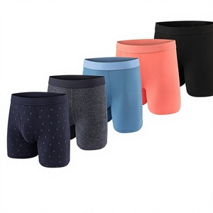 Calzoncillos Bóxer de Algodón para Hombre, Ropa Interior Transpirable de Punto, Logotipo Personalizado, Corte Medio, Lavables a Máquina, Estampado por Transferencia de Calor, Uso Diario - Product Image 4