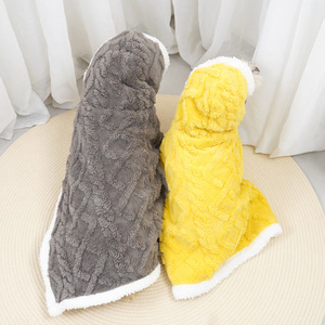 Capa con capucha para perros, abrigo grueso y cálido para perros medianos y grandes, Corgi, Border Collie, ropa para mascotas de otoño e invierno - Product Image 1