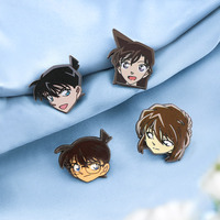 Insigne en alliage d'anime classique japonais Broche en émail Conan