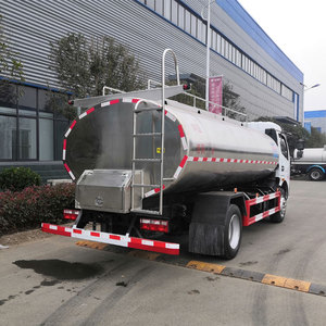 Nouveau camion-citerne à lait 8.3cbm Dongfeng camion-citerne à lait 120HP en acier inoxydable avec nourriture liquide - Product Image 2