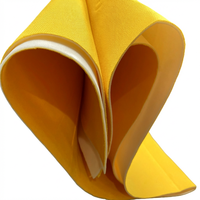 SLH003 ODM OEM D01 Tissu Jaune K32 Mousse 2cm Membrane Imperméable 0.04 TC Hautement Perméable à la Vapeur Doublure de Chaussure 4 Couches
